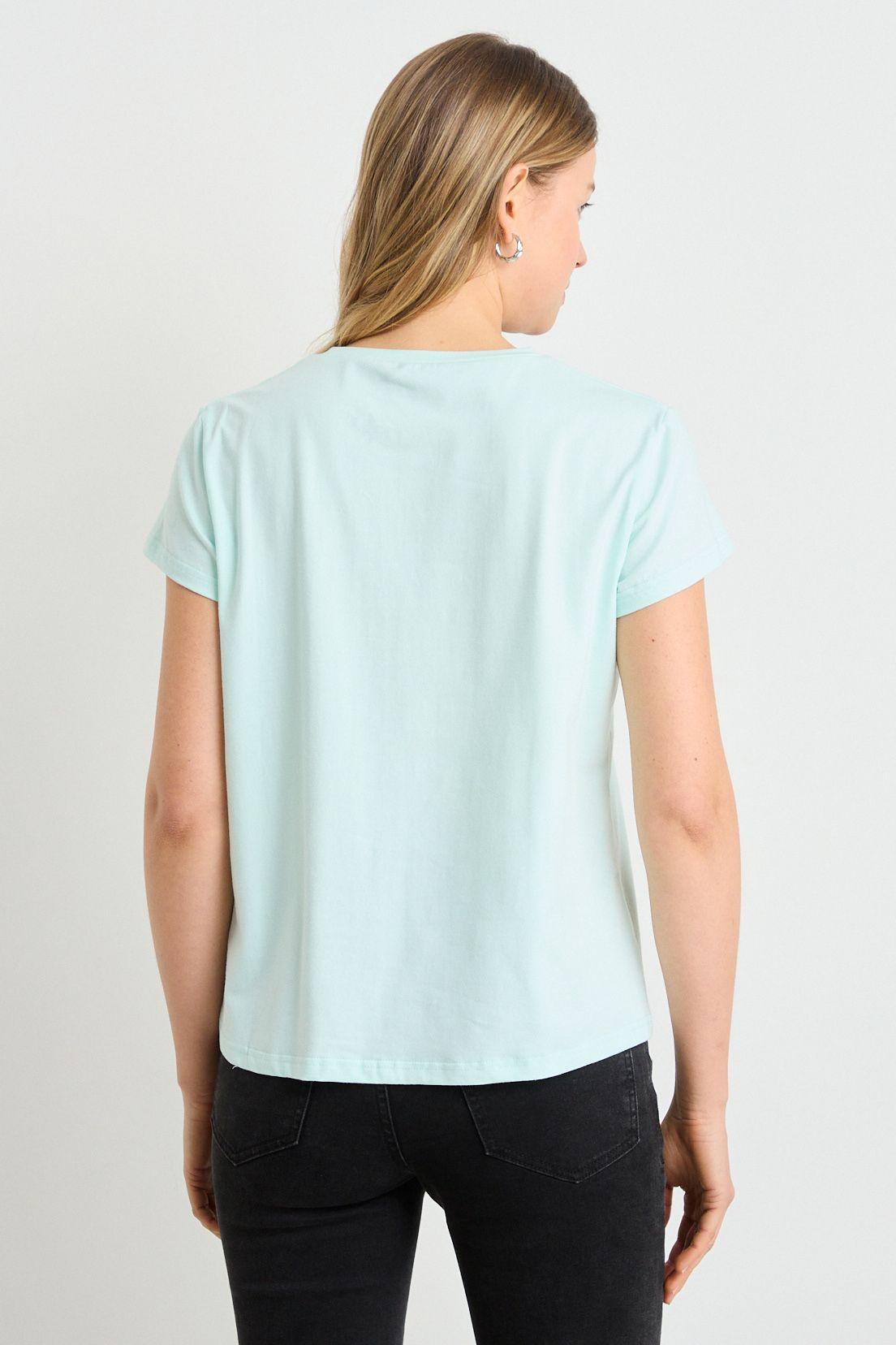 Polera Manga Corta Azul Ash 14604225700134-2