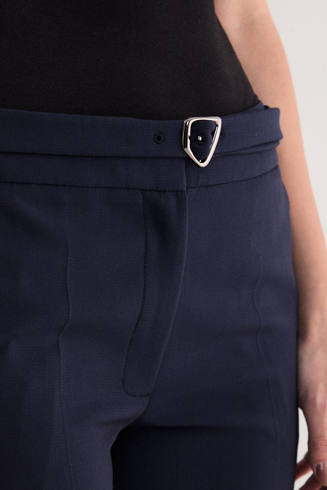 Pantalon Recto Liso Azul 11007125055104-3