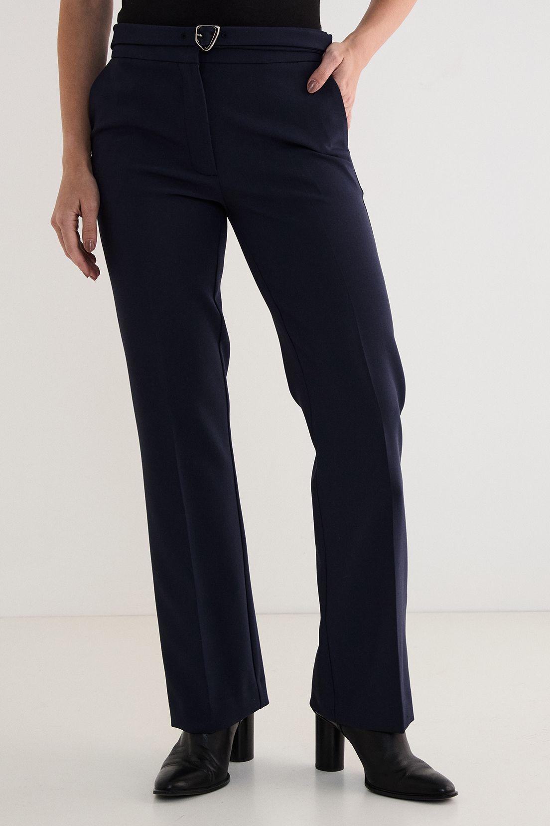 Pantalon Recto Liso Azul 11007125055104-1