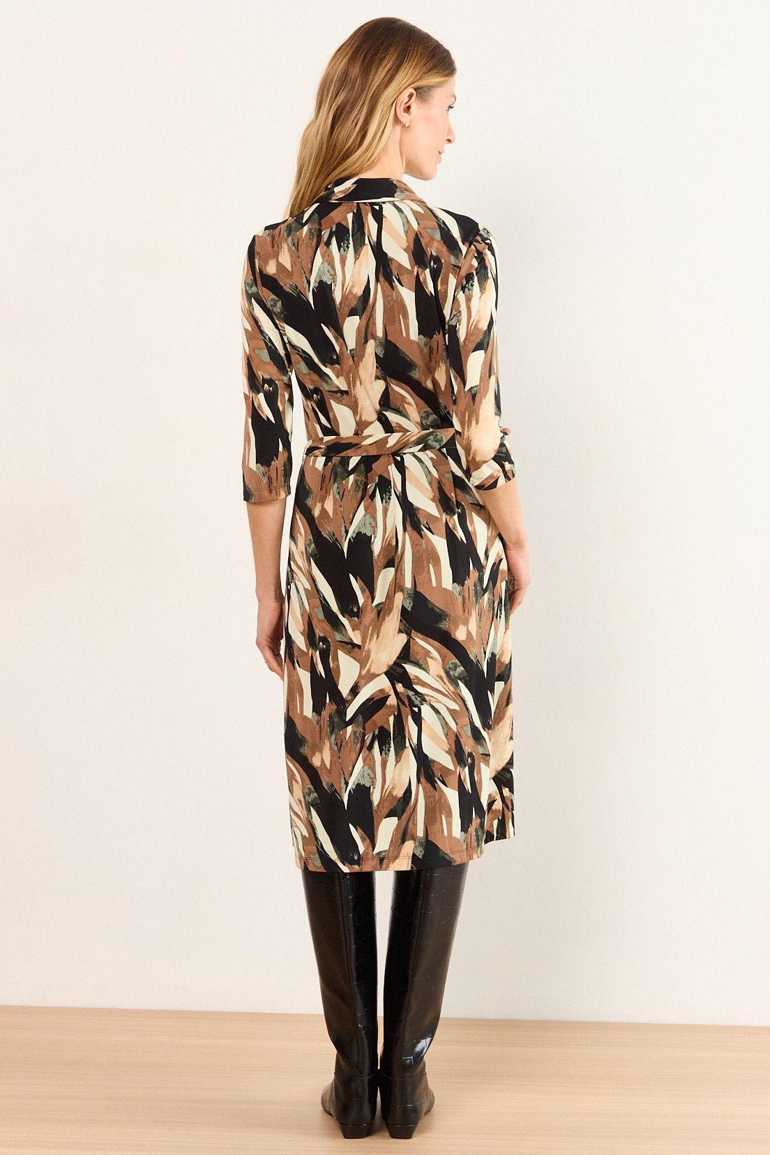 Vestido Camisero Estampado Negro Ma Griffe 13102226001102-3