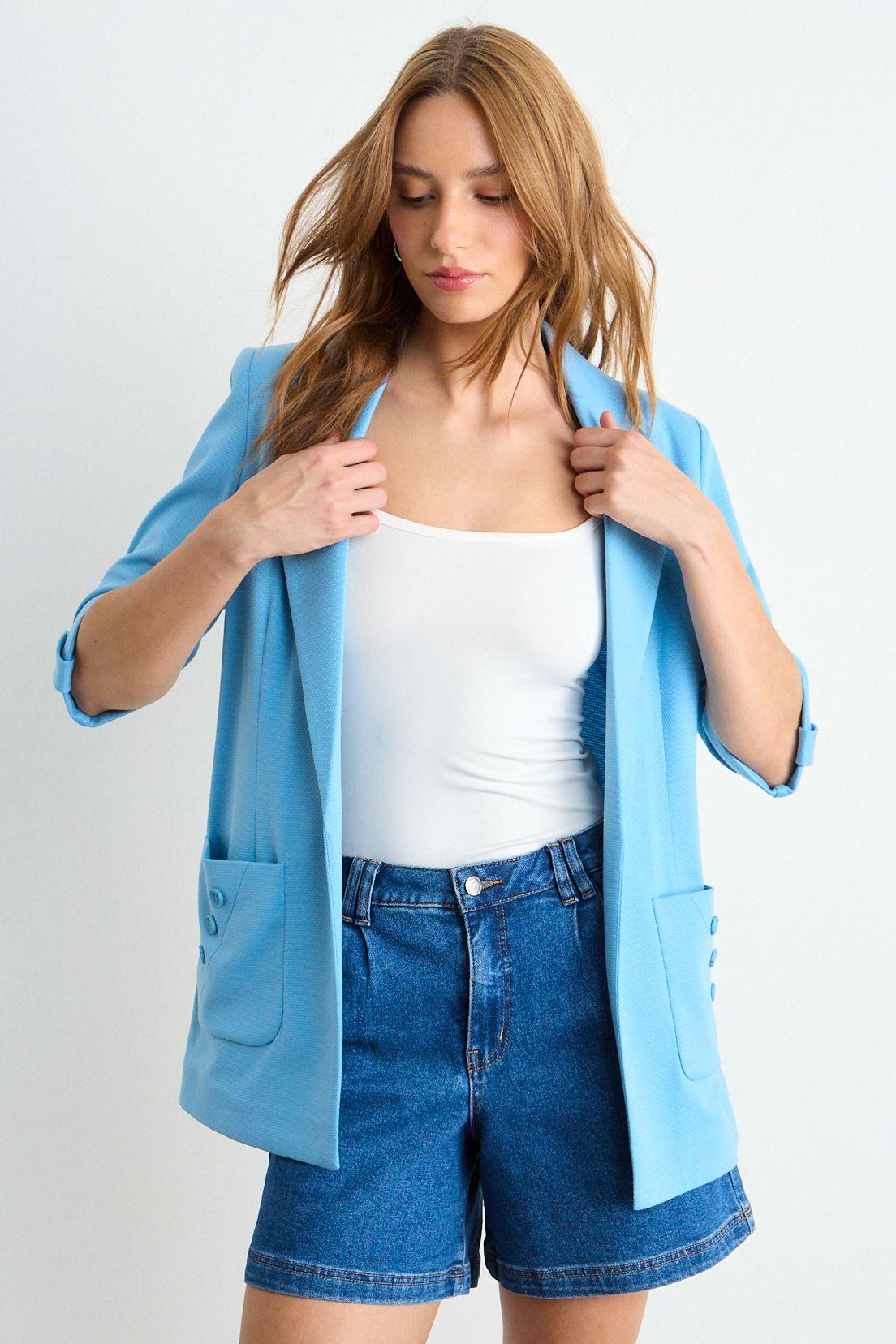 Blazer Liso Celeste iO 16020126003110-0