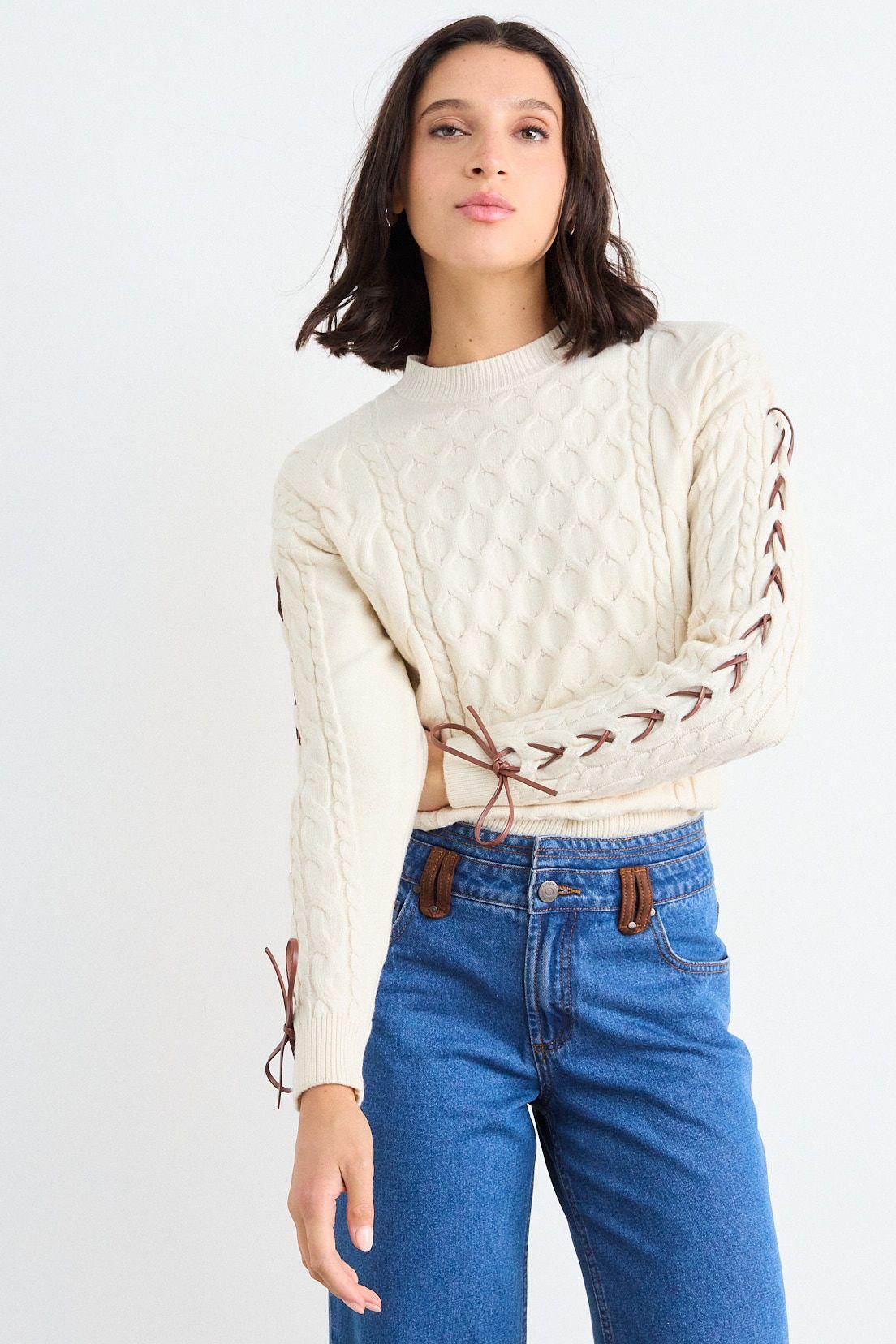 Sweater Cordon Manga Crudo iO 18120126018105-1