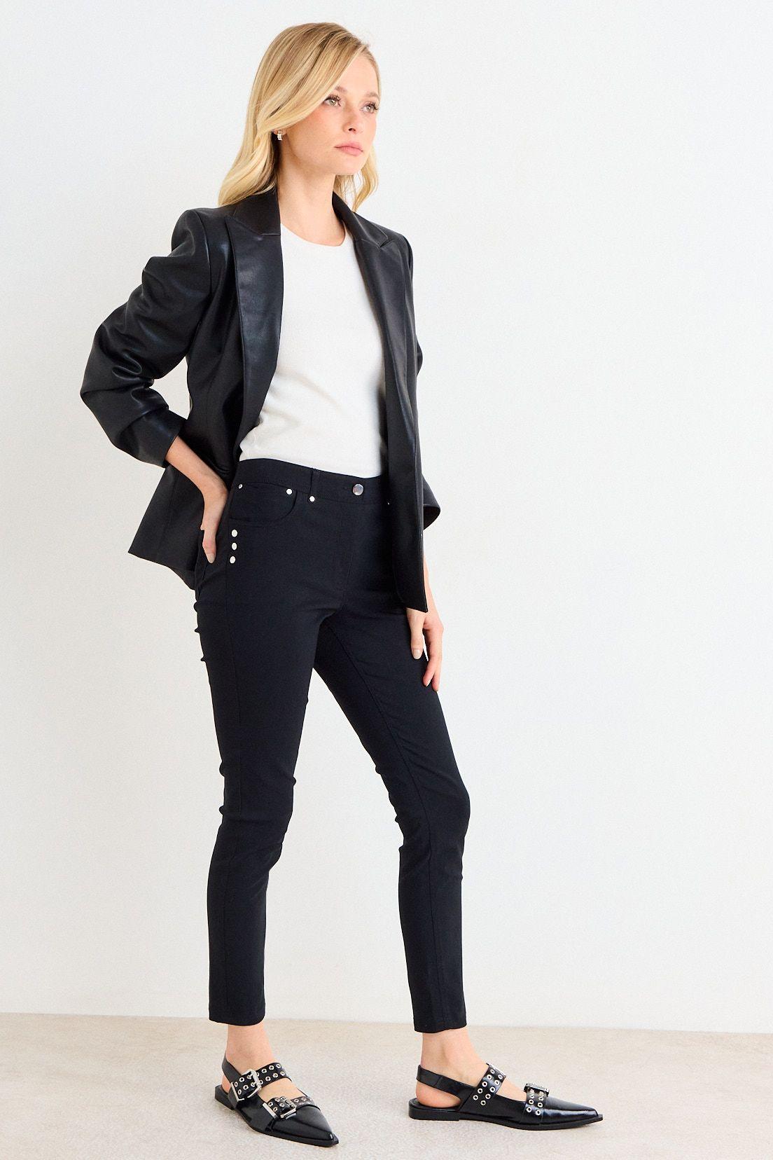 Pantalon Liso Negro Ash 11004224029102-4