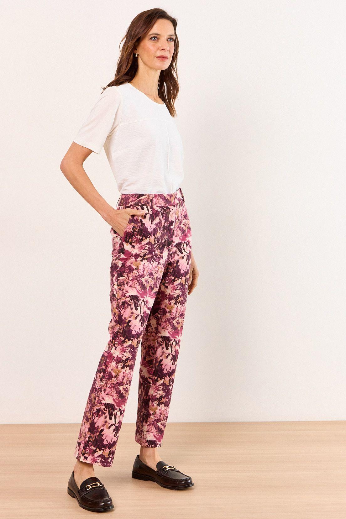 Pantalon Recto Estampado Rosado Ma Griffe 11102226001102-4