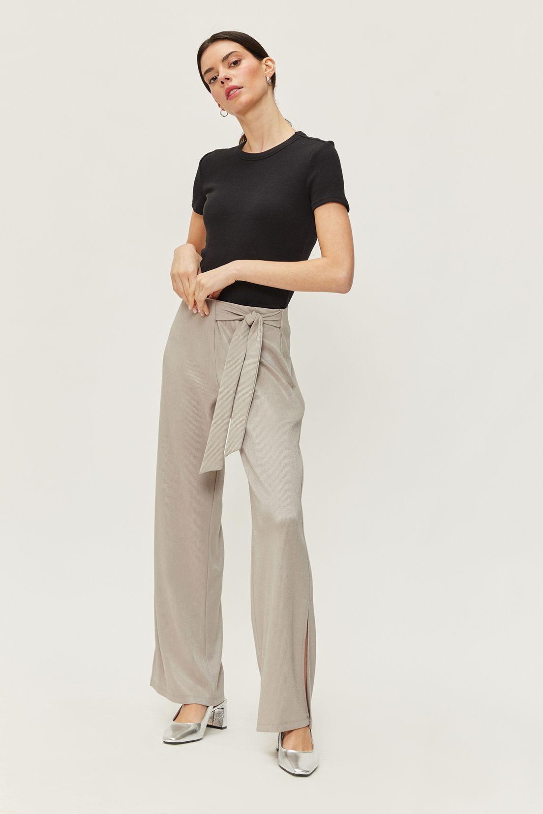 Pantalon Elasticado Lazo Gris Ash 11007224060113-0
