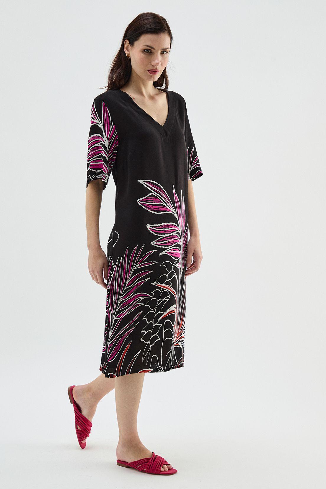Vestido Fantasia Negro Ma Griffe 13104224002102-3
