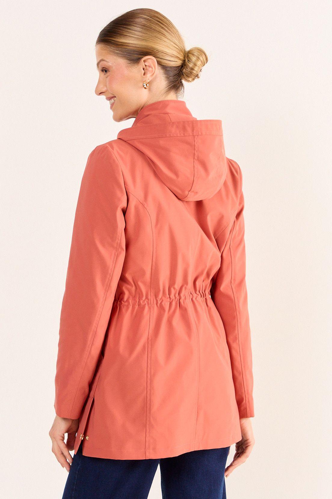 Trench Sport Con Gorro Terracota Ma Griffe 17402126003214-2