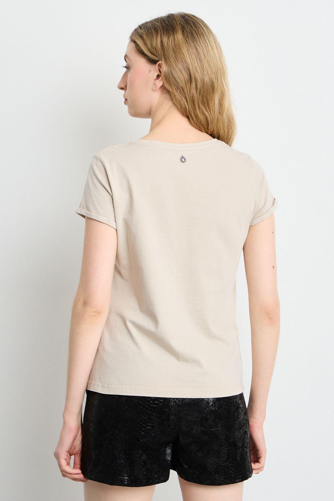 Polera Manga Corta Beige iO 14620225004106-2