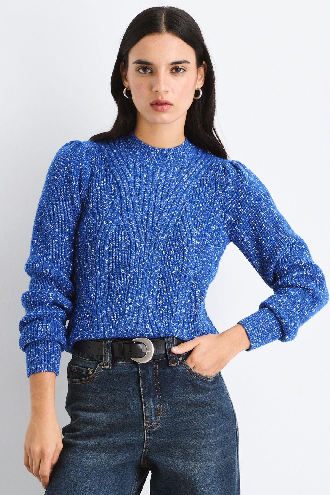 Sweater Liso Azul 18120125052134-0