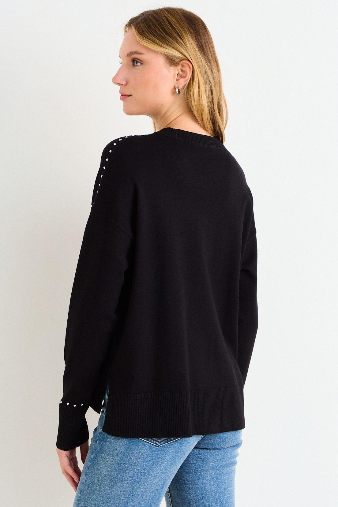 Sweater Cuello Redondo Negro Ash 18107126001102-2