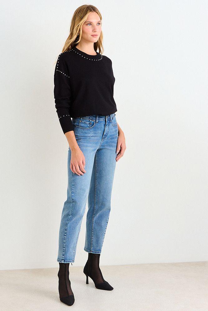 Sweater Cuello Redondo Negro Ash 18107126001102-4