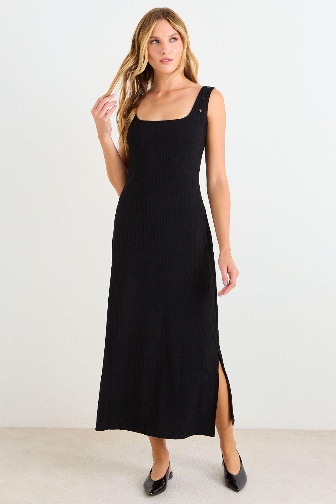 Vestido Liso Negro Ash 13404225070102-0