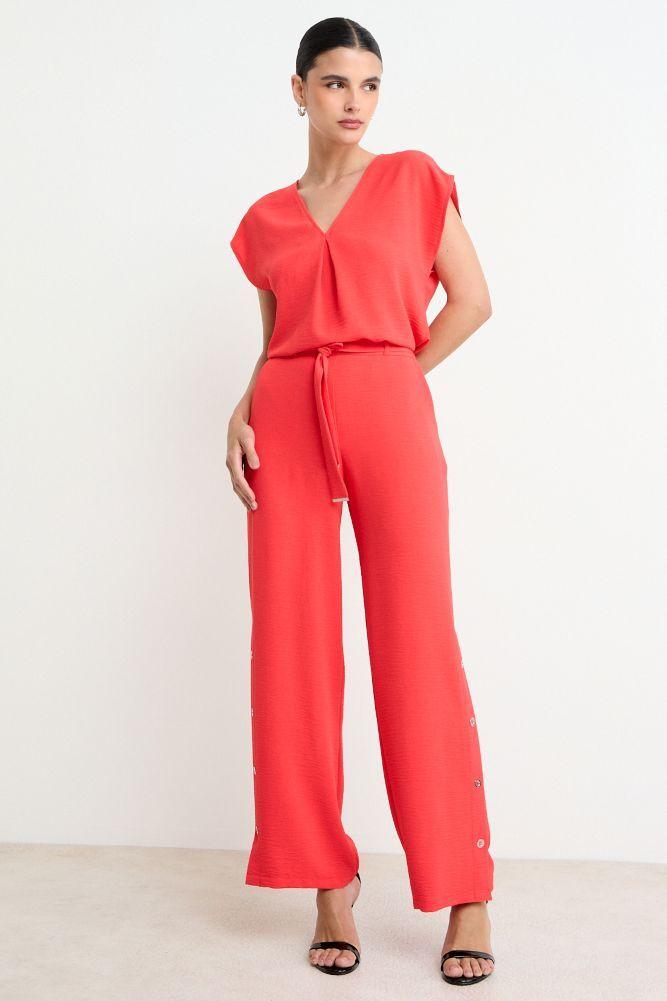 Blusa Lisa Escote En V Rojo Ash 14007225015103-3