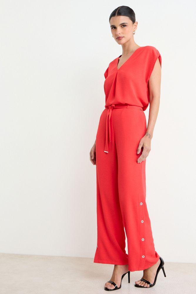 Blusa Lisa Escote En V Rojo Ash 14007225015103-4