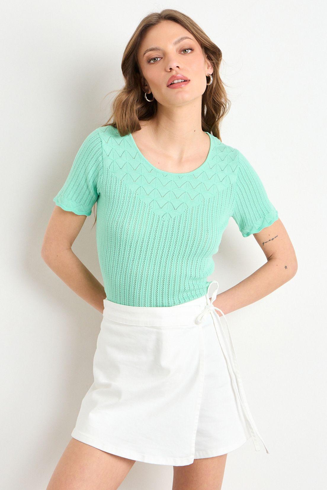 Polera Tejida Manga Corta iO 18120225014217-0