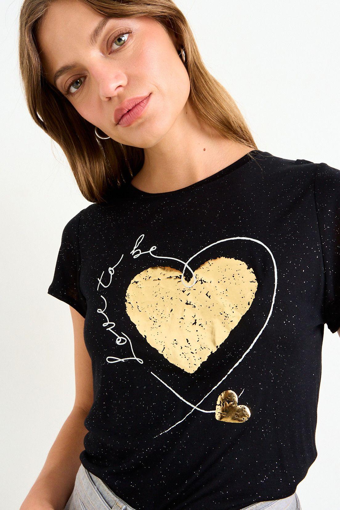 Polera Estampada Negro iO 14620126050102-1