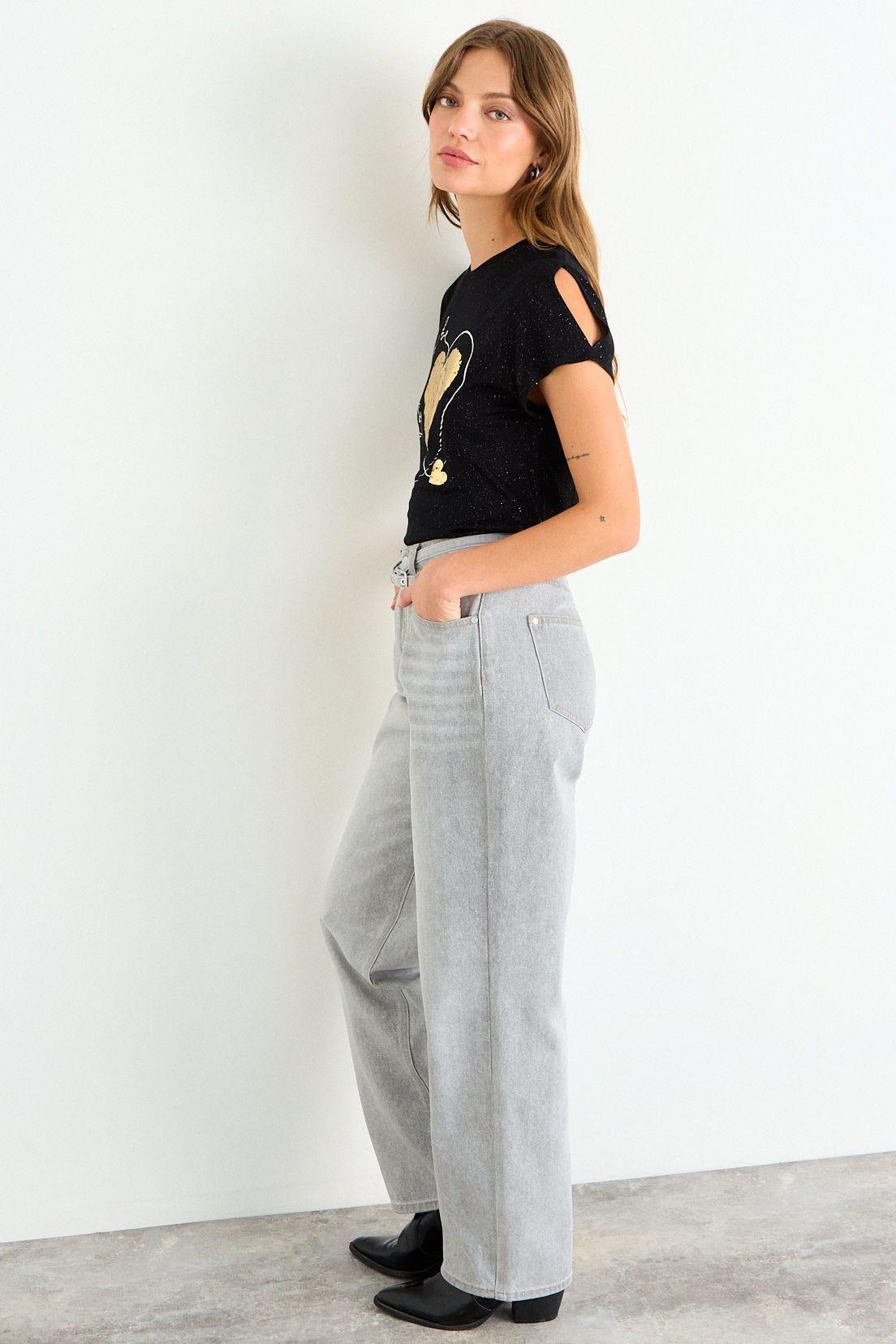 Polera Estampada Negro iO 14620126050102-4