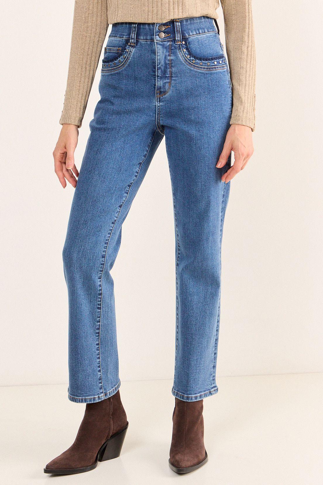 Jeans Straight Azul Ma Griffe 11302126009104-4