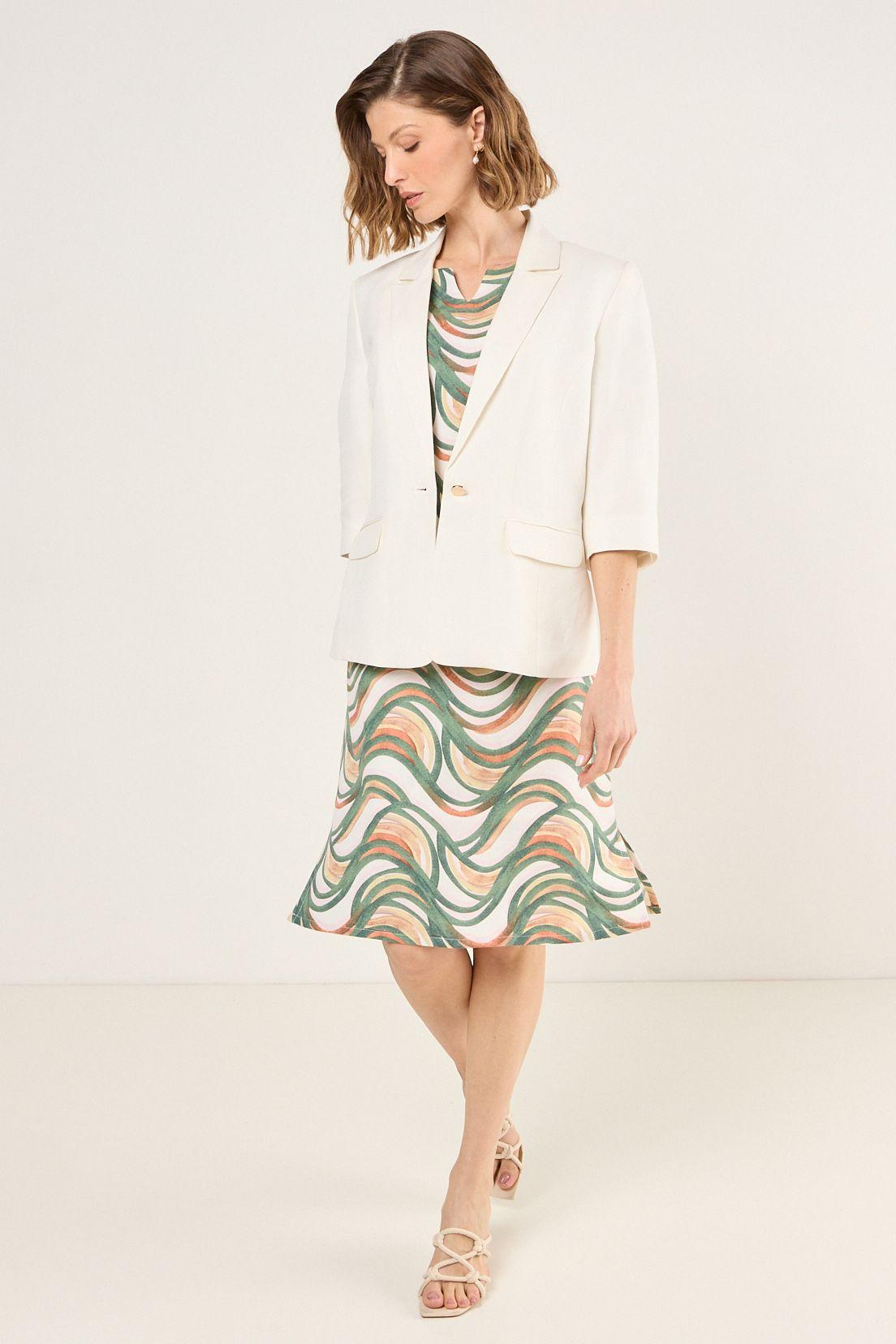 Blazer De Lino Blanco Ma Griffe 16002225058101-3