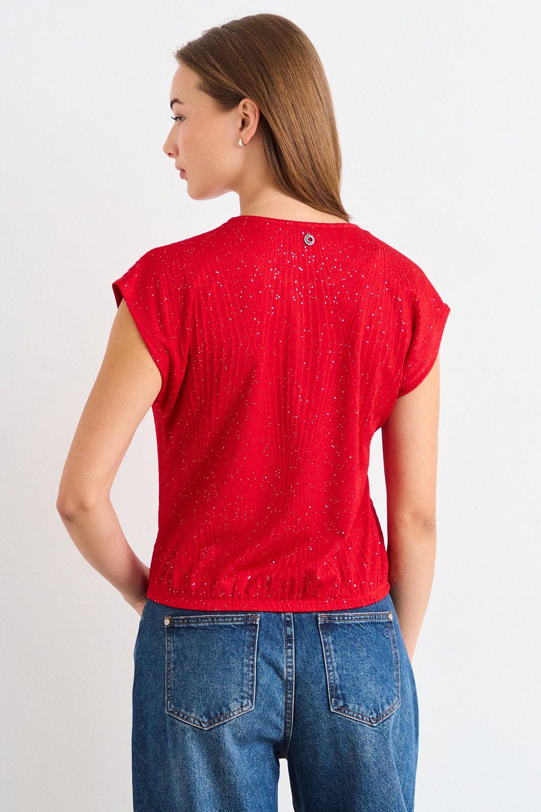 Polera Lisa Rojo iO 14220126056103-2