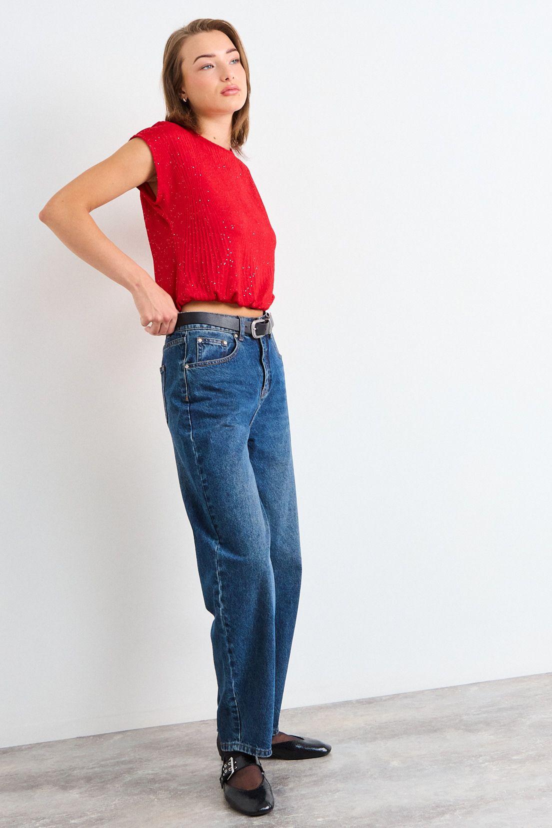 Polera Lisa Rojo iO 14220126056103-3