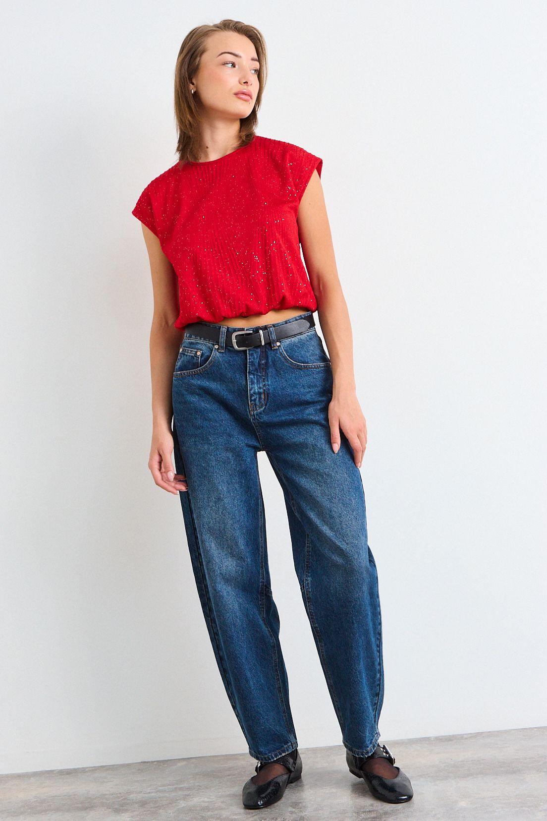 Polera Lisa Rojo iO 14220126056103-4