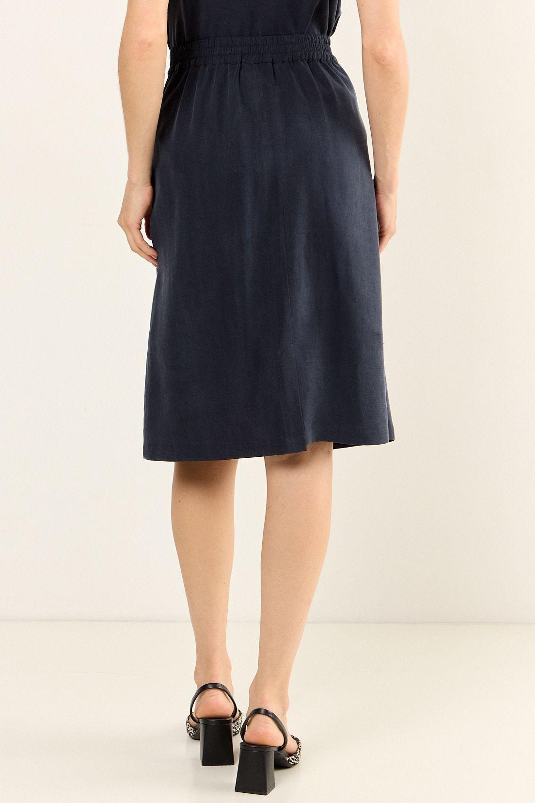 Falda Lyocel Azul Ma Griffe 12002126001104-3