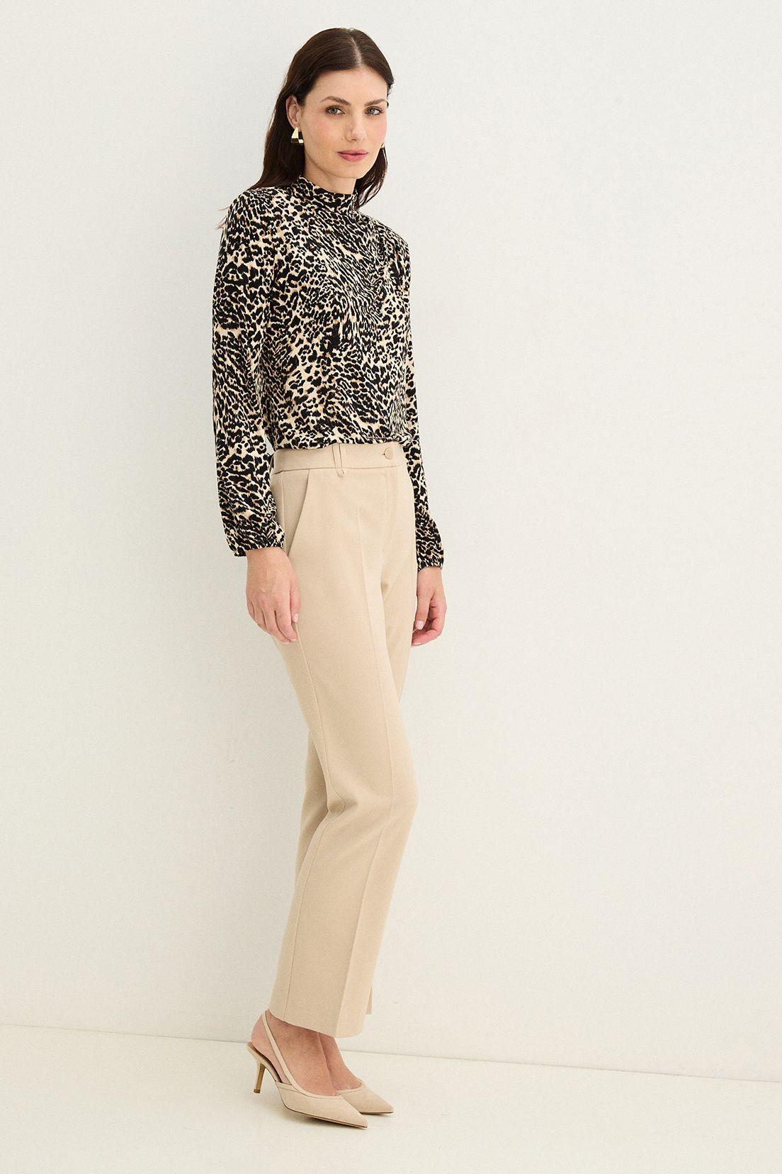 Polera Cuello Alto Estampada Beige 14302125005106-3