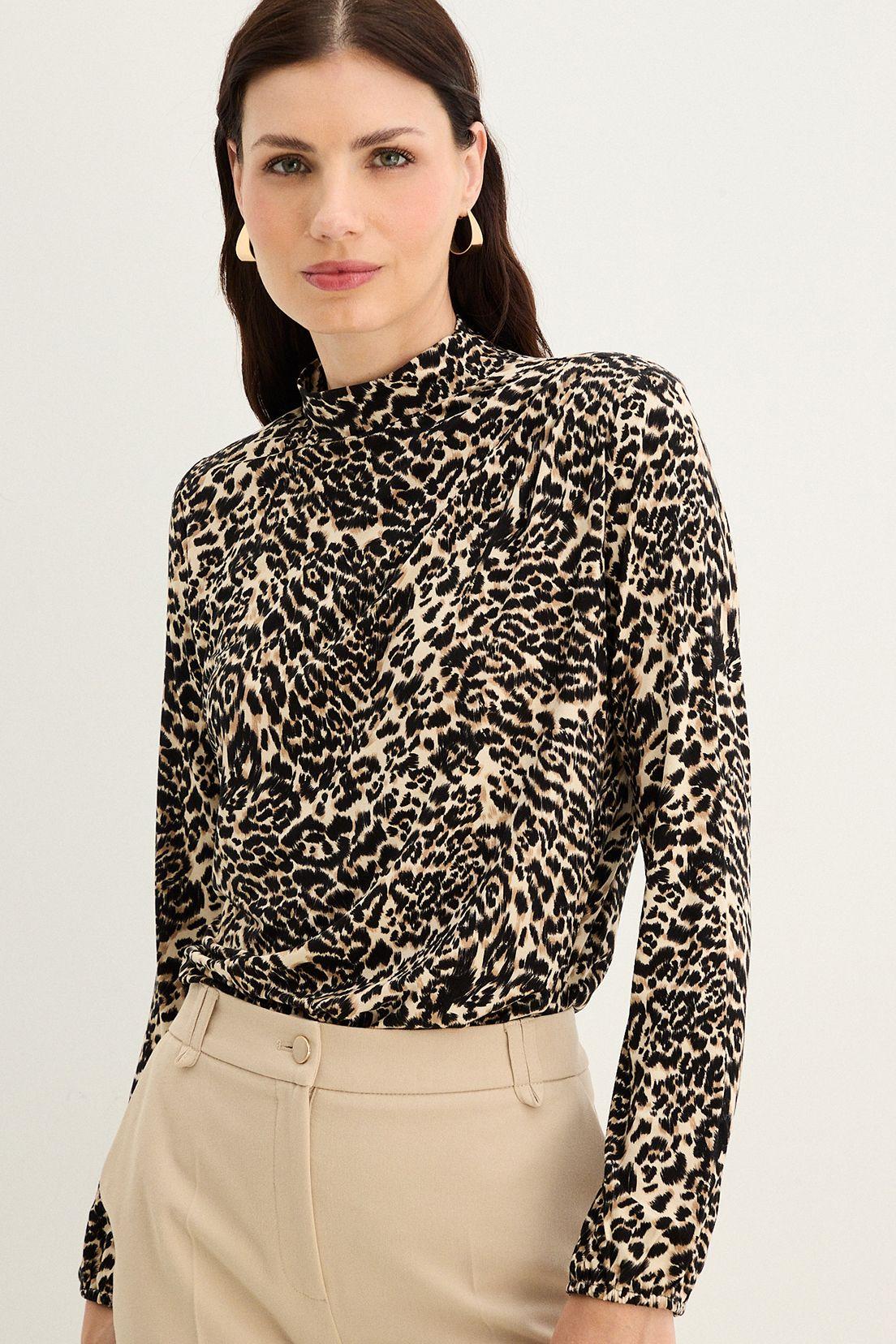 Polera Cuello Alto Estampada Beige 14302125005106-4