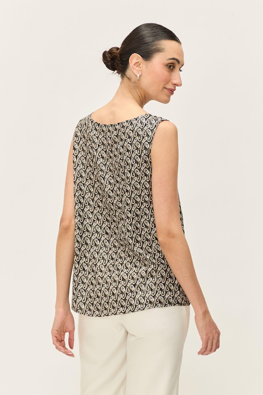 Top Estampado  Con Lazo Negro Ash 14107224055102-3