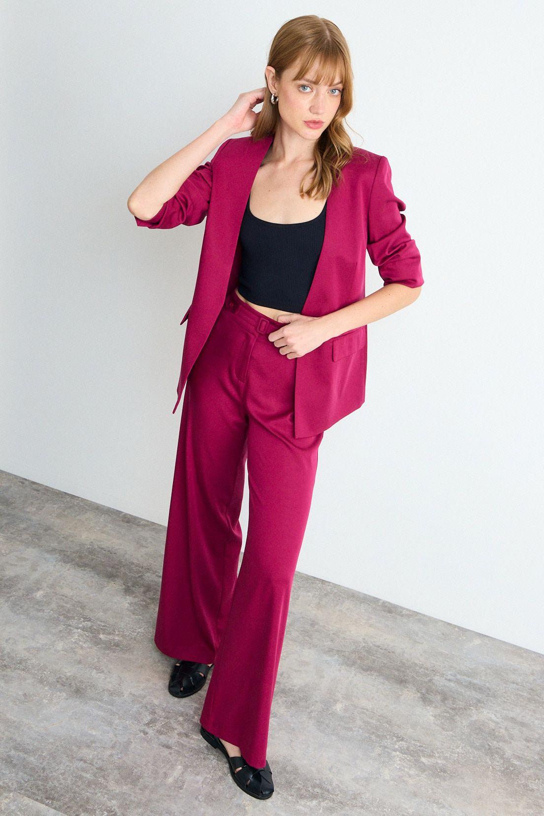 Blazer Liso Burdeos iO 16020126054112-3