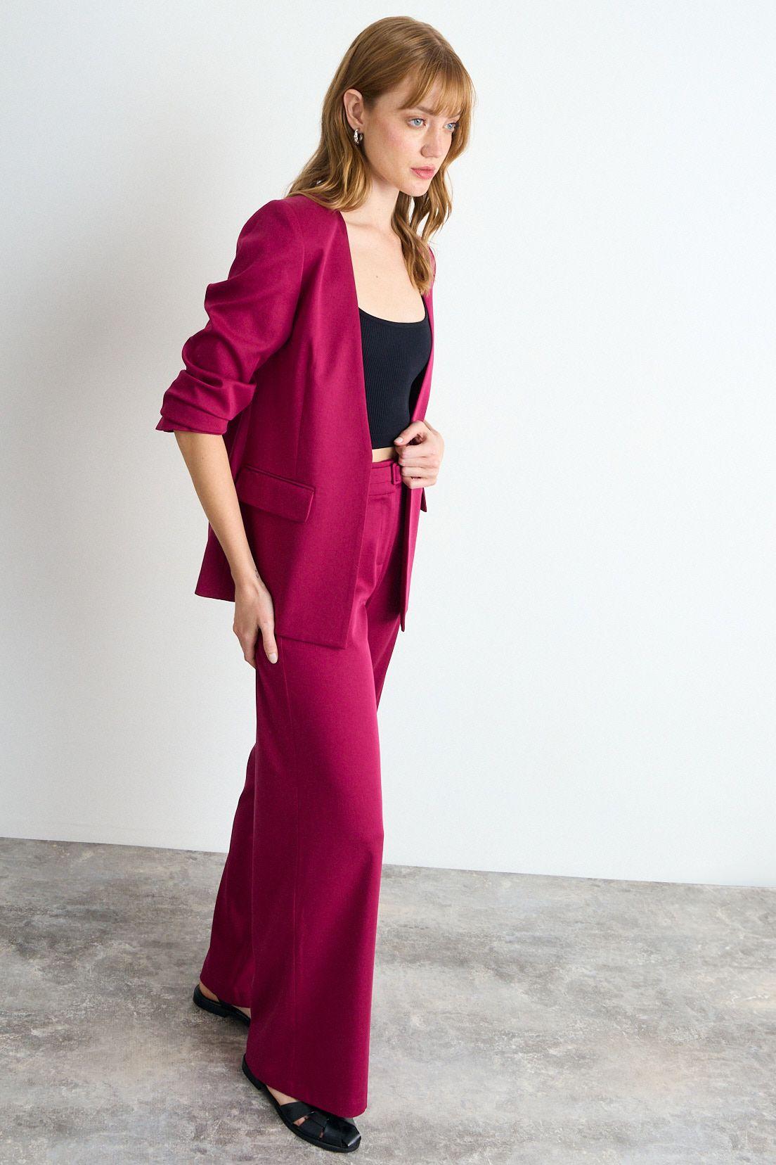 Blazer Liso Burdeos iO 16020126054112-4