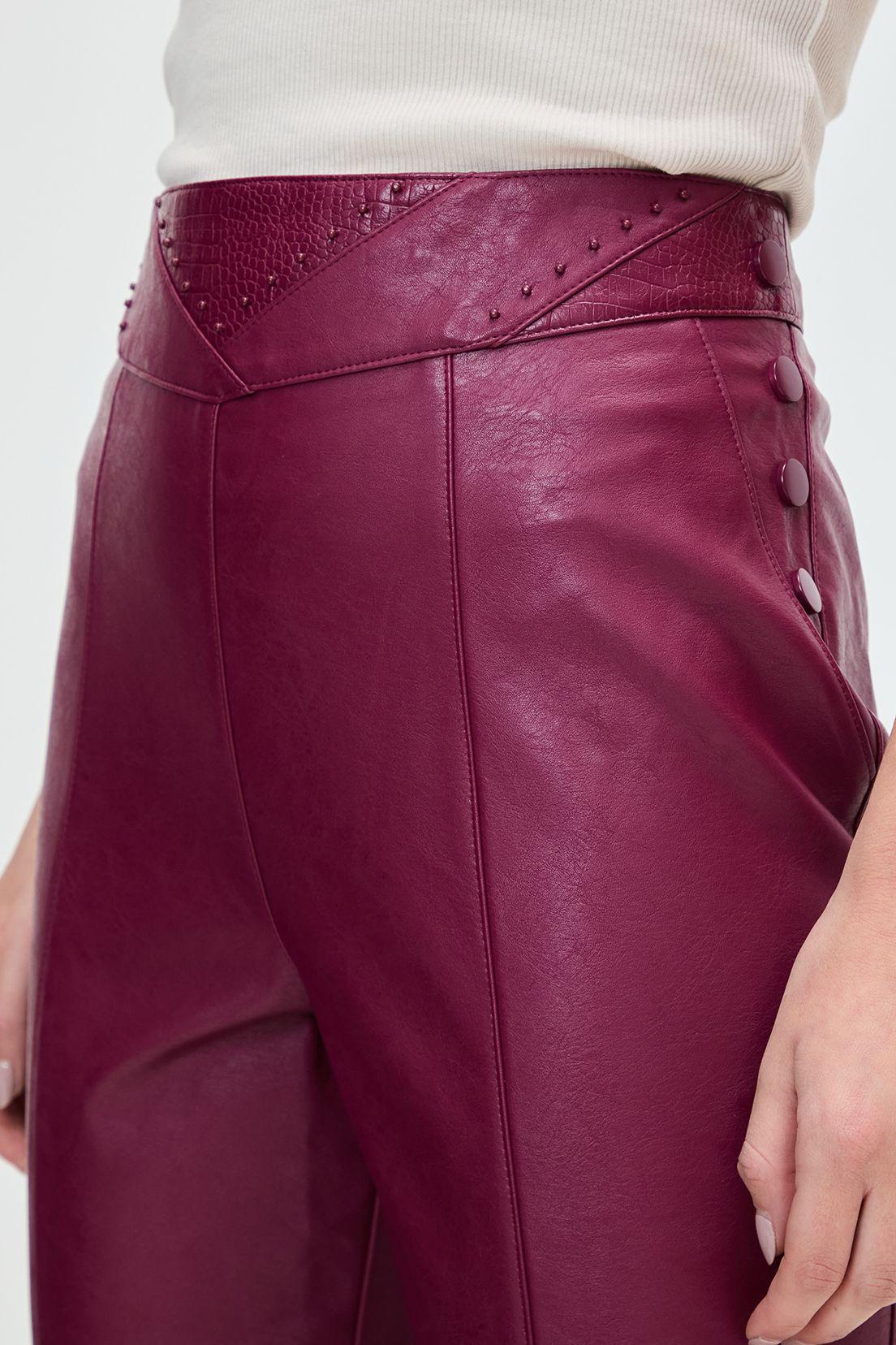 Pantalon Liso Burdeo 11020125057112-2