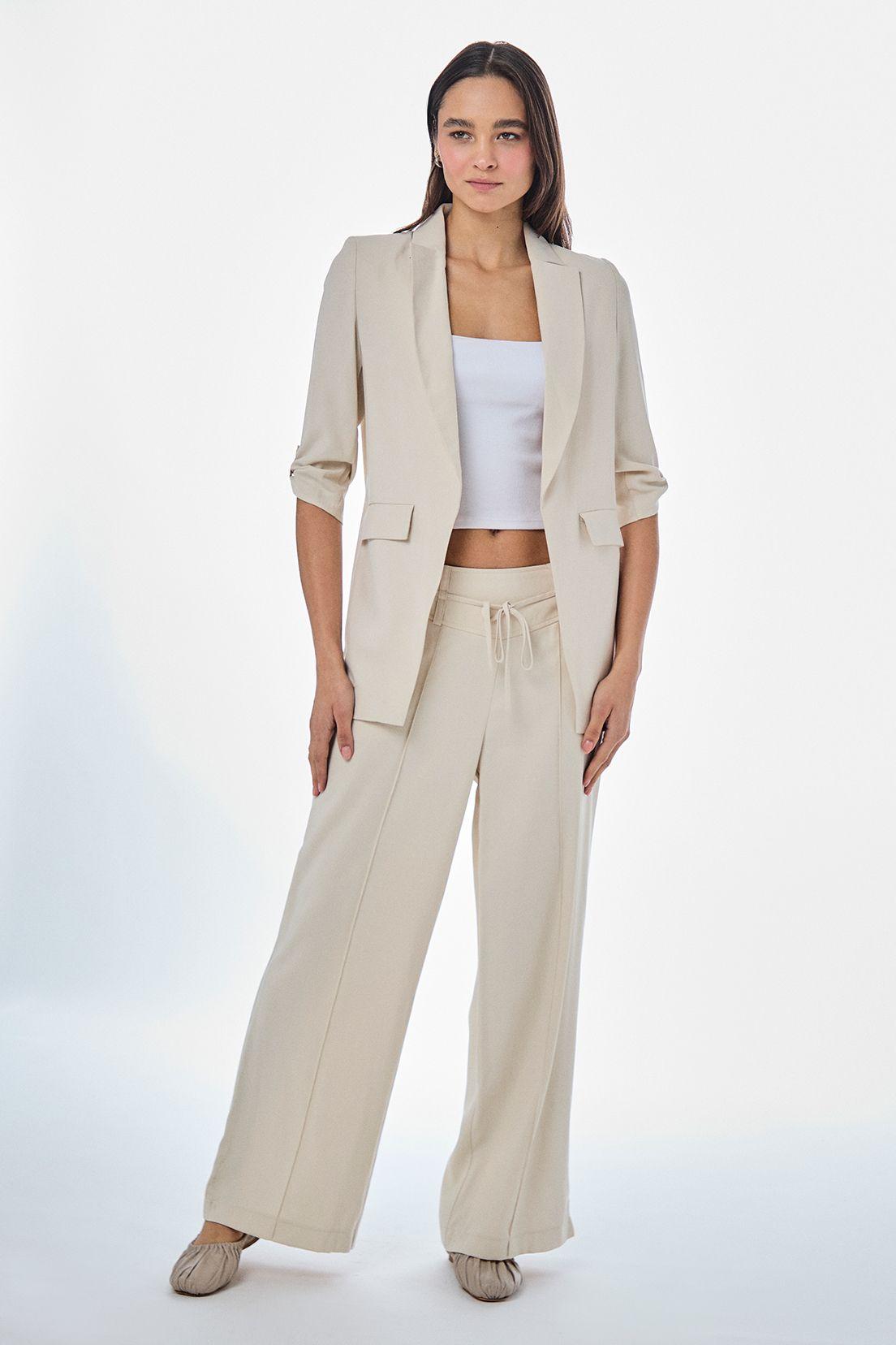 Blazer Liso Beige iO 16020224021106-4