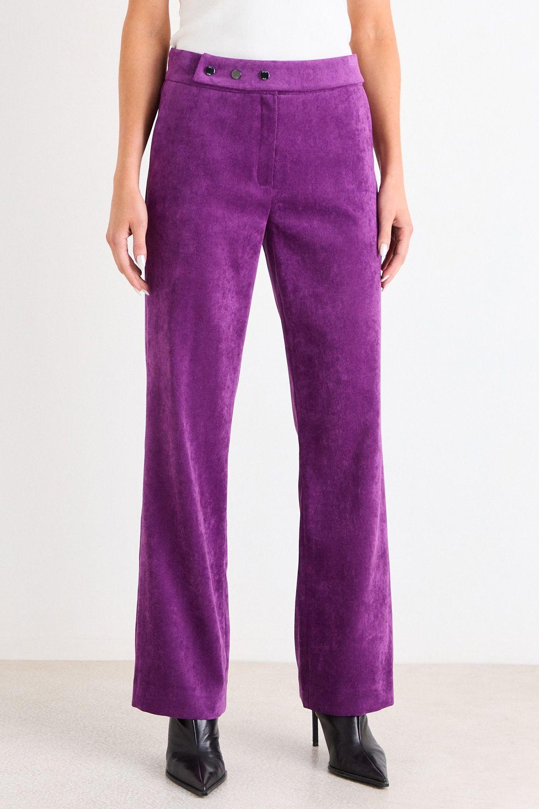 Pantalon De Pana Recto Morado Ash 11007126061121-1