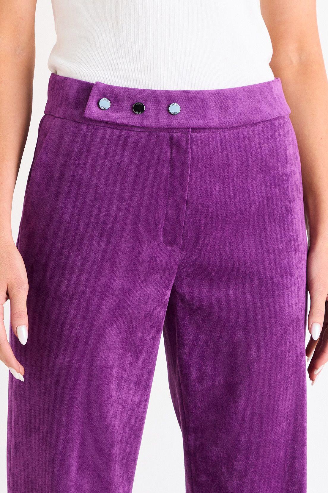 Pantalon De Pana Recto Morado Ash 11007126061121-2