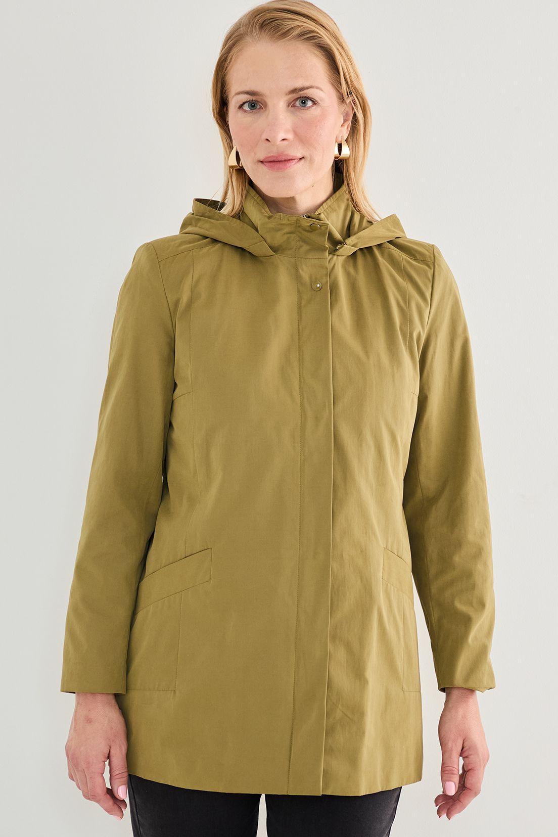 Trench Con Gorro Desmontable verde musgo 17402125002107-0