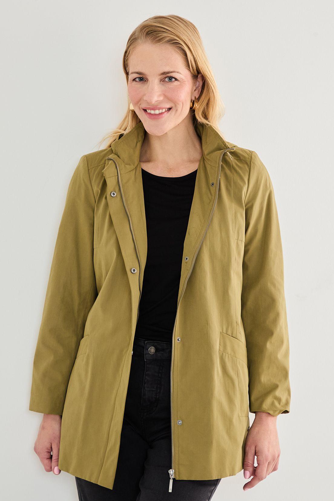 Trench Con Gorro Desmontable verde musgo 17402125002107-1