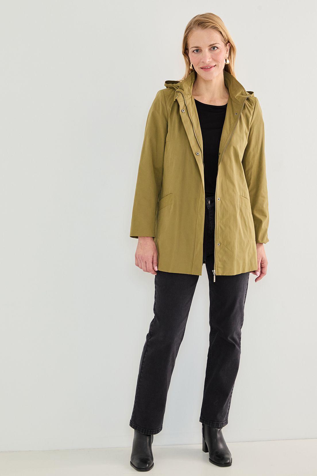 Trench Con Gorro Desmontable verde musgo 17402125002107-4