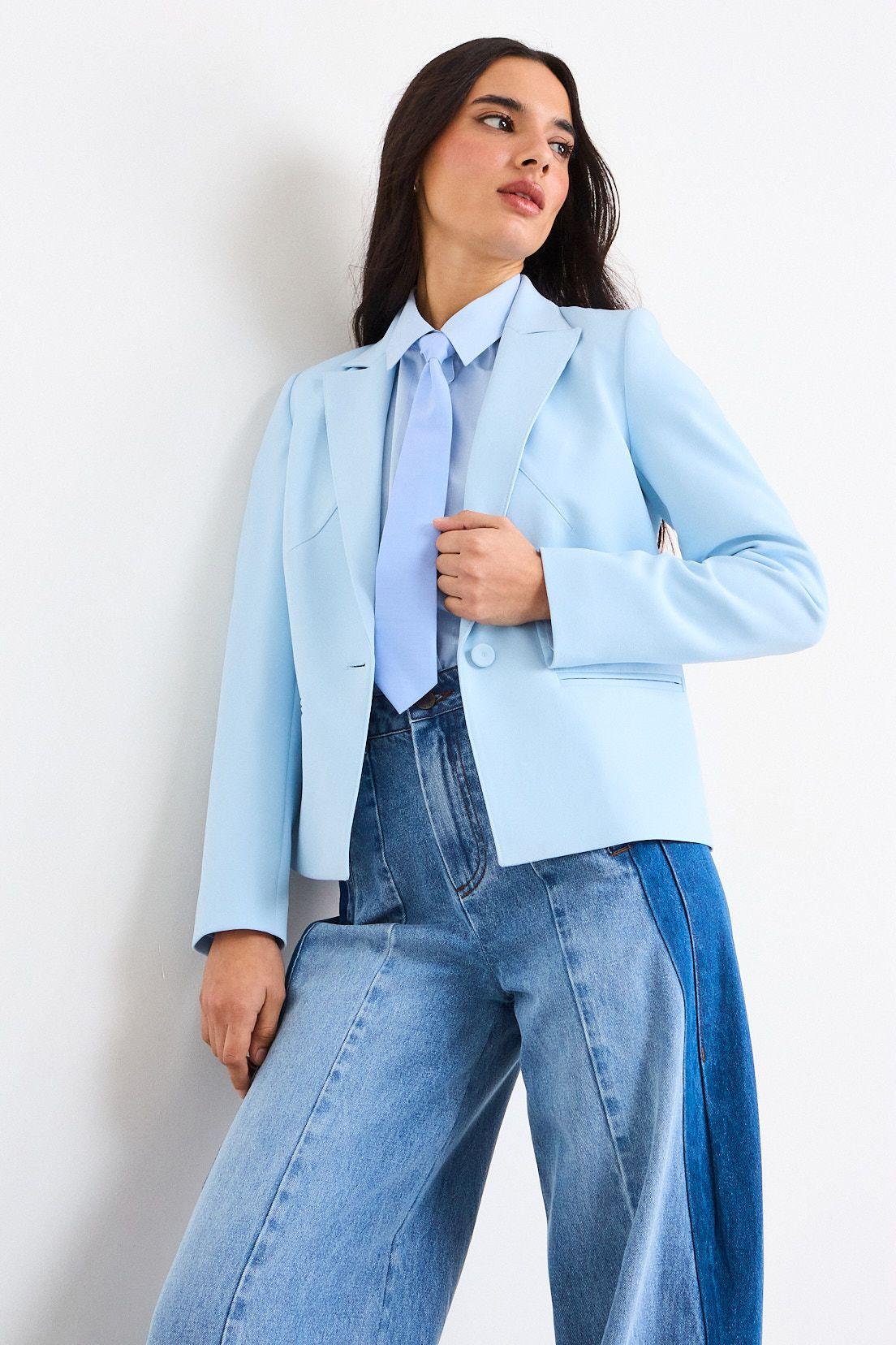 Blazer Liso Celeste iO 16020226150110-1
