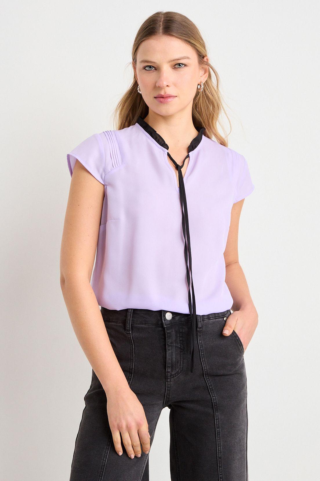 Blusa Manga Corta Morado Ash 14004225700121-1