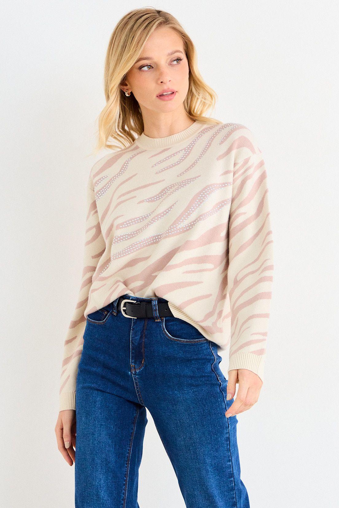 Sweater Jacquard Crudo Ash 18707126004105-1