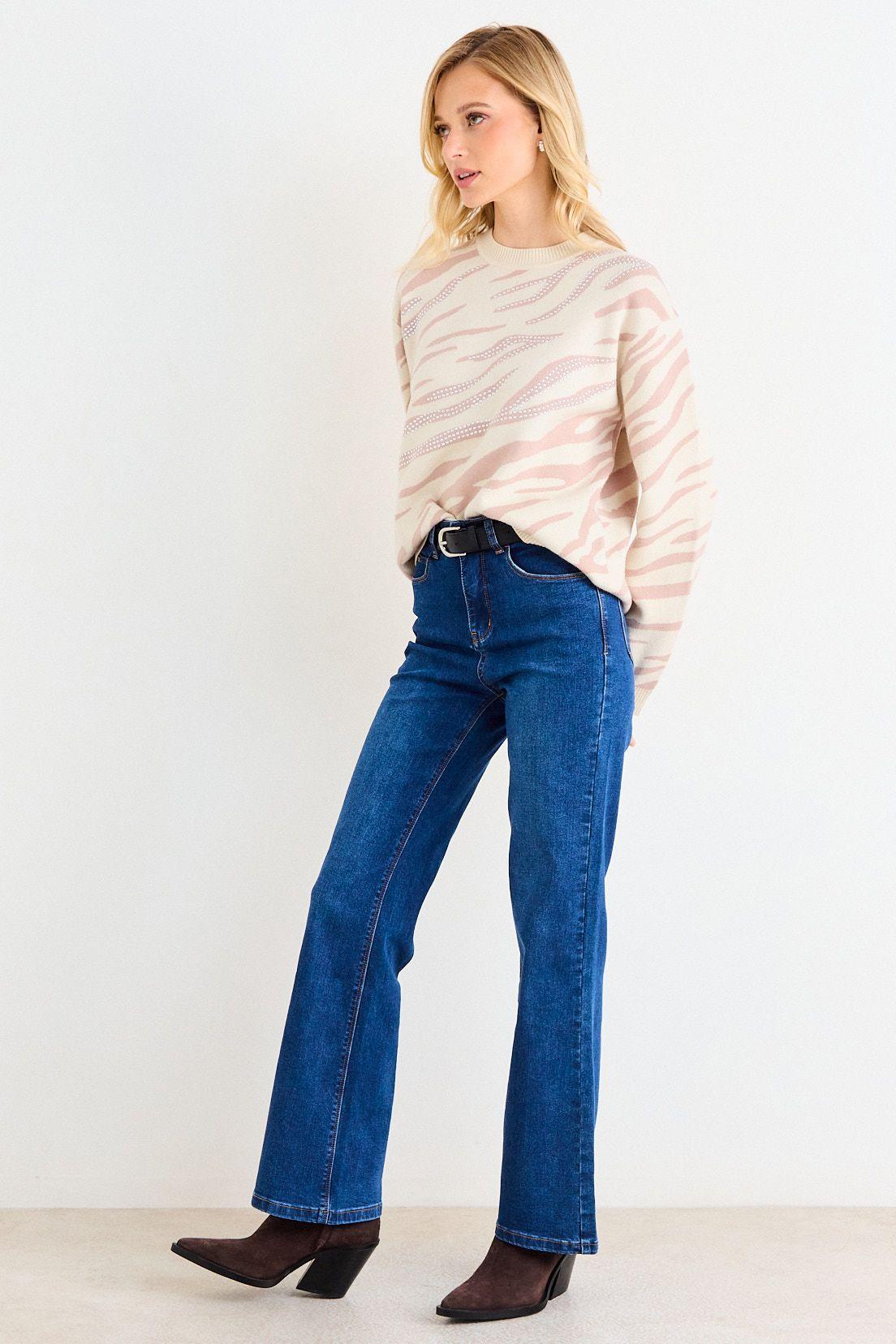 Sweater Jacquard Crudo Ash 18707126004105-4