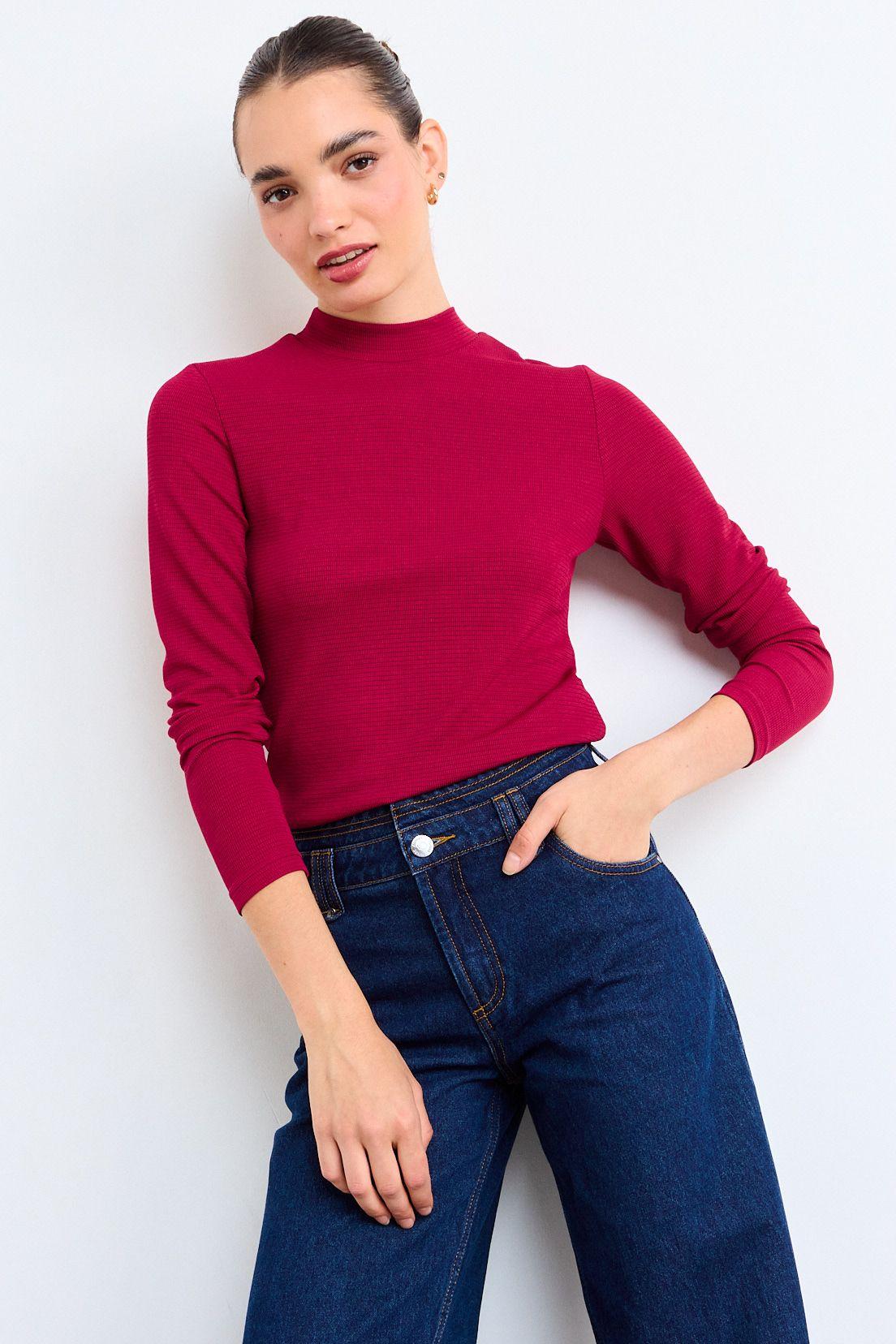 Polera Lisa Burdeos iO 14220126007112-0