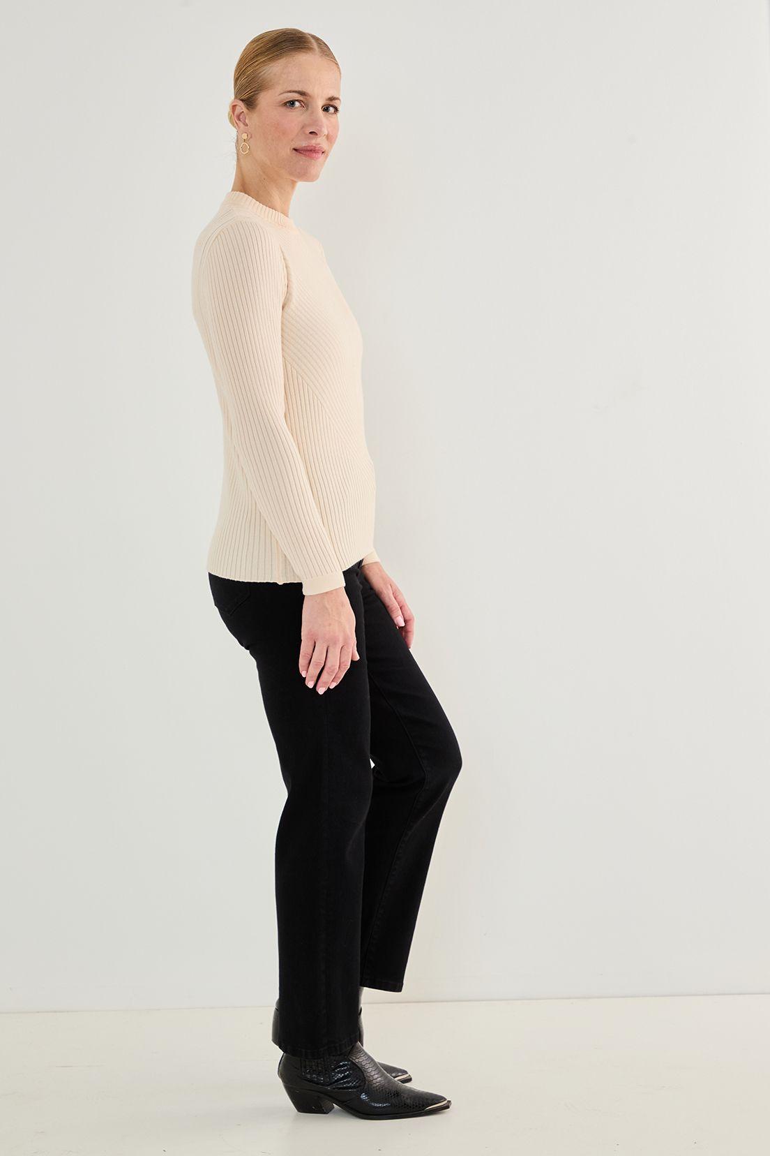 Tejido Cerrado Cuello Alto Beige 18102125004106-2