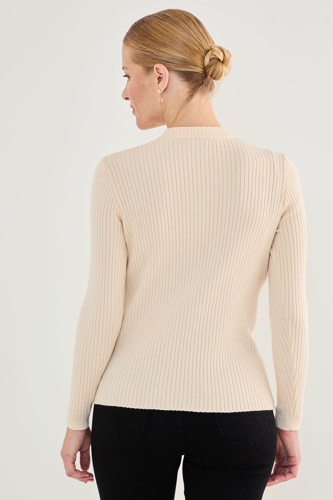 Tejido Cerrado Cuello Alto Beige 18102125004106-3