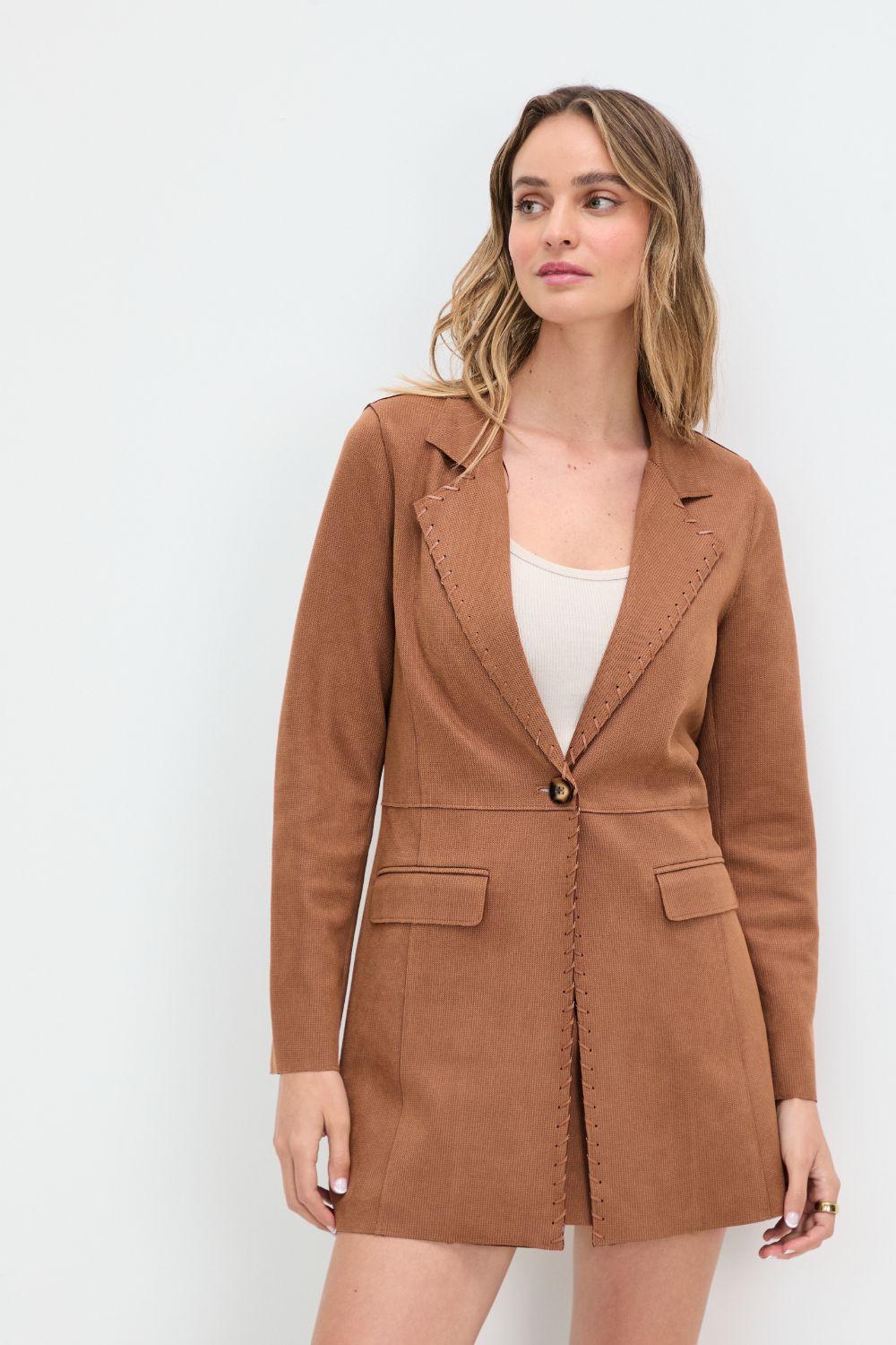 Blazer Liso Cafe 16020125014129-0