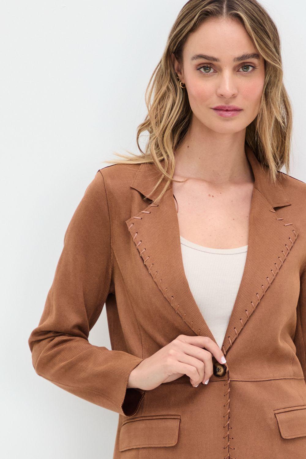 Blazer Liso Cafe 16020125014129-4