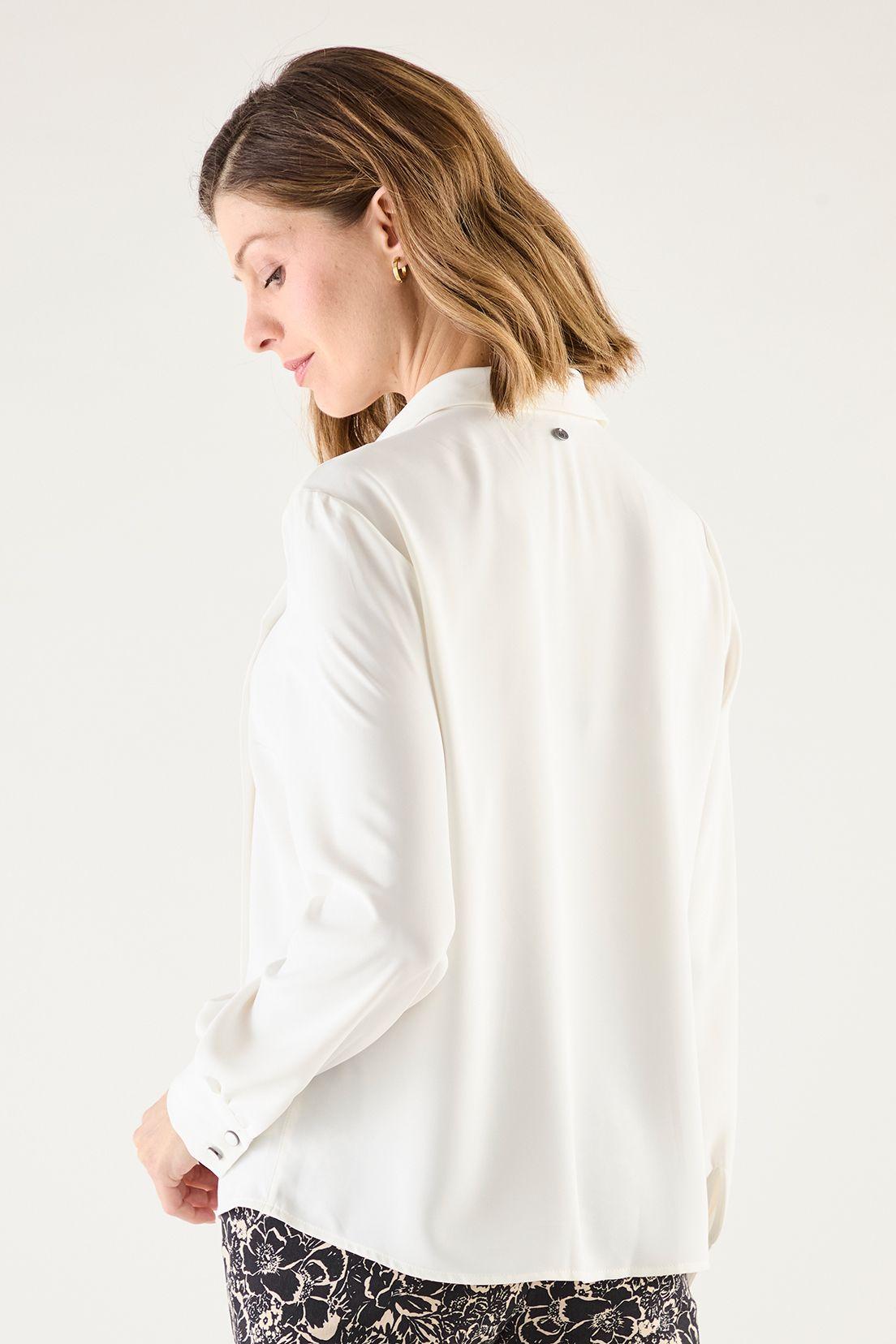 Blusa Camisera Con Plizados Crudo 14002125055105-3