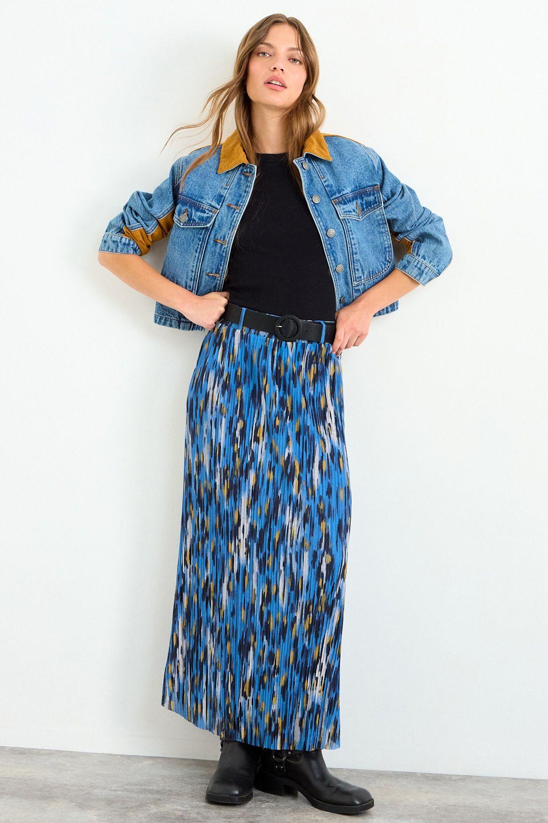 Falda Fantasia Larga Celeste iO 12420126001110-0